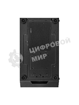 Компьютерный корпус Miditower ExeGate EVO-5001A (ATX, без БП, 2хUSB+1хUSB 3.0+HD Audio, черный, 3 вент.12см с RGb подсветкой, боковая панель - закаленное стекло)