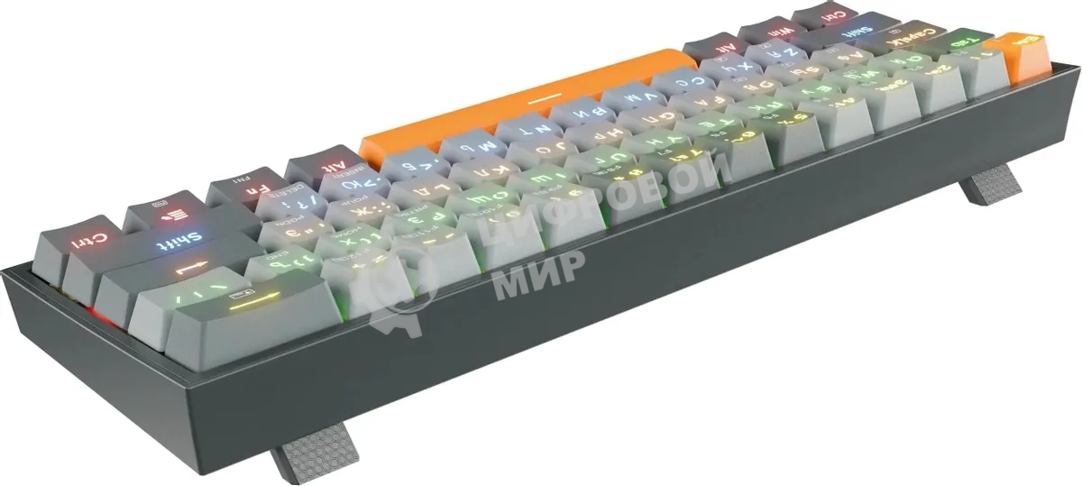 Клавиатура Redragon Fizz проводная, USB Type-A, серый