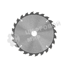 Пильный диск по дереву Denzel ф250 х 30 мм, 24 зубьев