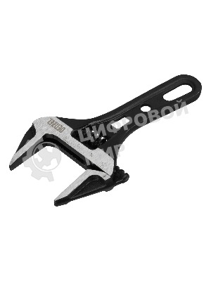 Ключ разводной Denzel 135 мм, CrV, кованый, укороченная рукоятка