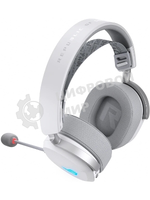 Гарнитура ASUS ROG Pelta белый, беспроводная + проводная, радиоканал, до 90 ч, подсветка, совместимость с PS5