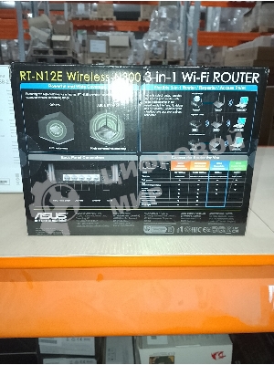 (Поврежденная упаковка) Маршрутизатор ASUS RT-N12E (N300, 1x100Mbs WAN, 4x100Mbs LAN) (RT-N12E)