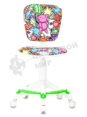 Кресло Бюрократ CH-W204/F мультиколор, ткань, 120 кг, подставка для ног