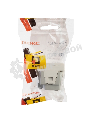 Розетка с крышкой модульная DKC 4400012 2P+E, с з/ш, 