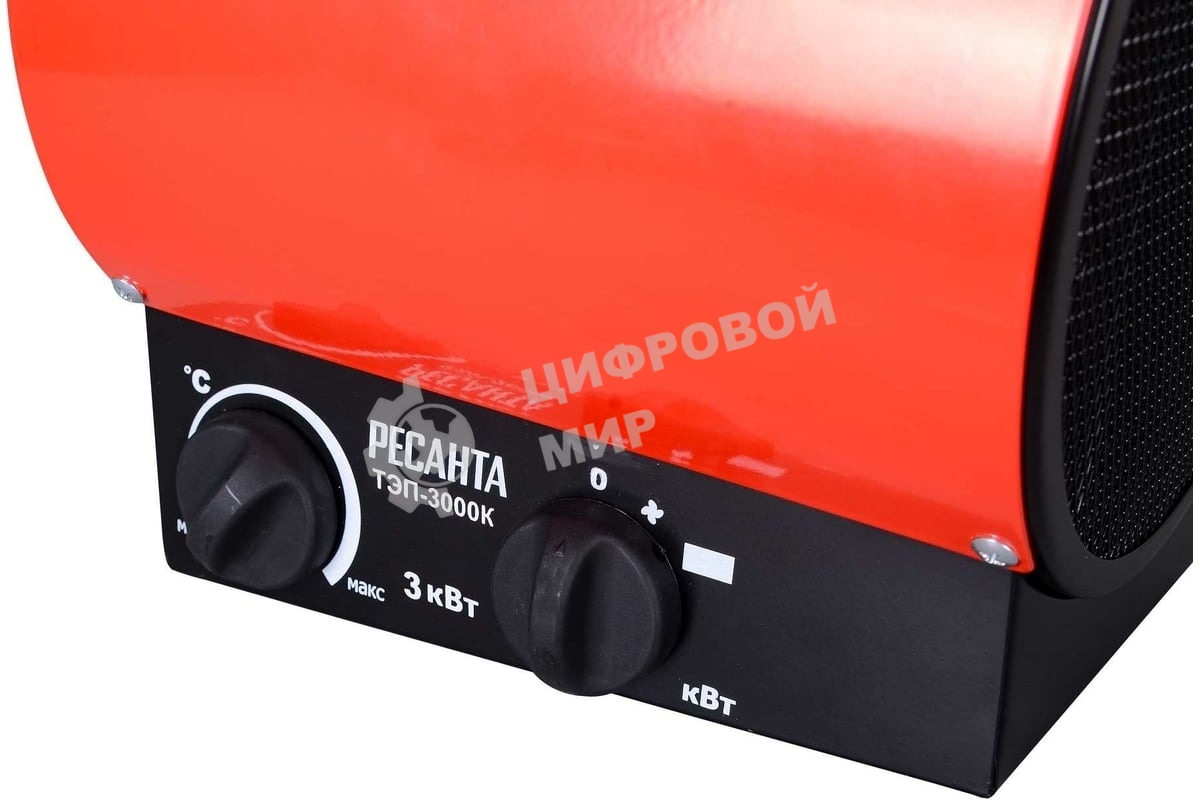 Тепловая пушка электрическая Ресанта ТЭП-3000К 3000Вт красный