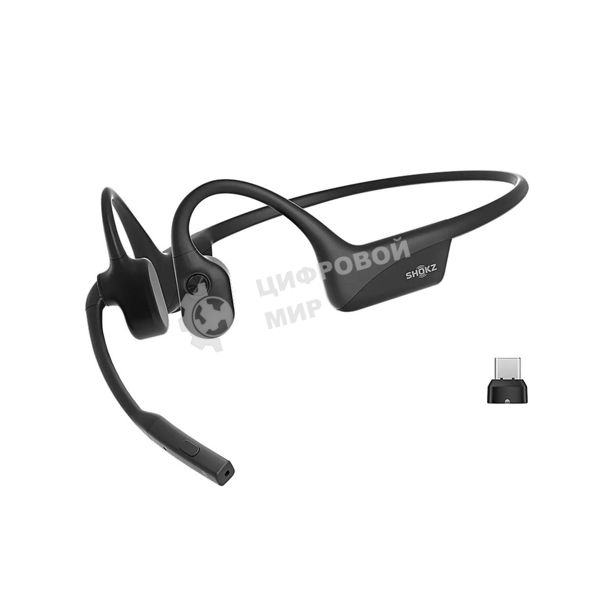 Гарнитура SHOKZ OpenCoмм2 UC 2025 Upgrade (With USB-C)(PN: C120-AC-BK)
