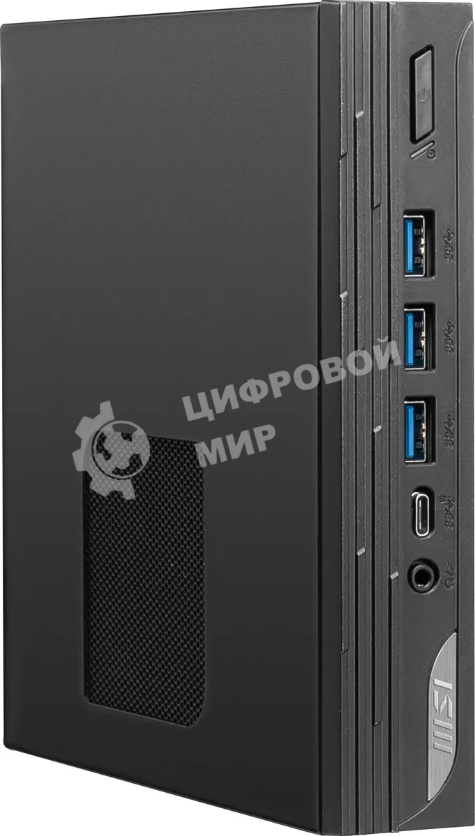Компьютер MSI Pro DP10 12M Mini Core i7-1360P (2.2GHz), 32Gb(16*2) DDR4 SO-DIMM, 1TB SSD M.2, Intel UHD Graphics, noDVD, WiFi, BT, 120W, VESA, VGA, noOS, 1y war-ty, черный