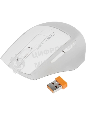 Мышь беспроводная A4Tech Fstyler FG30S белый/серый, 2000 dpi, радиоканал, USB, кнопки - 6