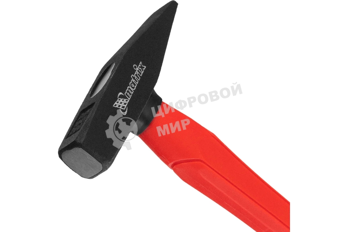 Молоток слесарный Matrix optimal 200 г, фибергласовая обрезиненная рукоятка, квадратный боек