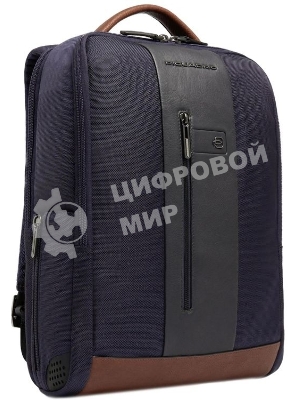Рюкзак мужской Piquadro Brief2 CA4818BR2/BLUCU темно-синий/коричневый нейлон/натур.кожа