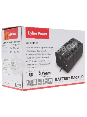 Источник бесперебойного питания CyberPower BS450E NEW/450 ВА/270 Вт/8 х CEE 7 (евророзетка)