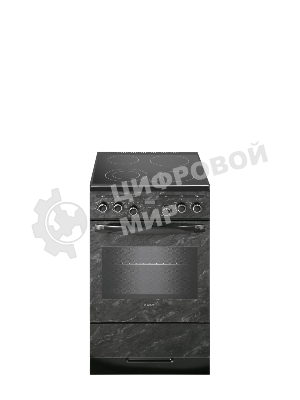 Плита электрическая Gefest ЭП Н Д 5560-03 0053 черный, конфорок 4 шт, духовка 55 л, 50 см x 85 см x 58.5 см
