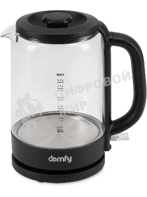 Чайник электрический Domfy DSB-EK304 1.7л. 2200Вт черный (корпус: стекло)