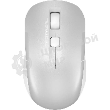 Мышь беспроводная A4Tech Fstyler FB26CS Air2 серебристый/белый, 2000 dpi, радиоканал, Bluetooth, USB, кнопки - 4