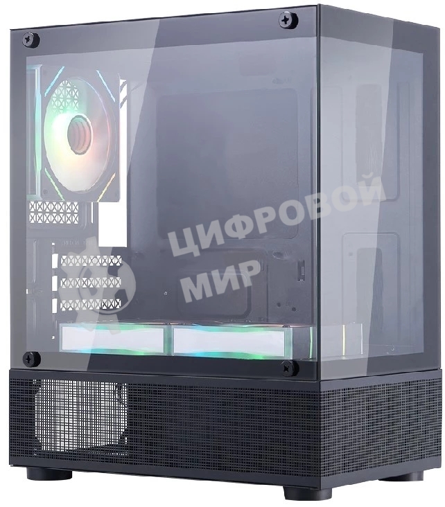 Компьютерный корпус 1STPLAYER MIKU Mi2-A ARGb черный mATX 3x120мм ARGb fans Mi2-A-BK-2FC7R-1FC7