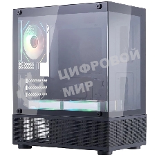 Компьютерный корпус 1STPLAYER MIKU Mi2-A ARGb черный mATX 3x120мм ARGb fans Mi2-A-BK-2FC7R-1FC7