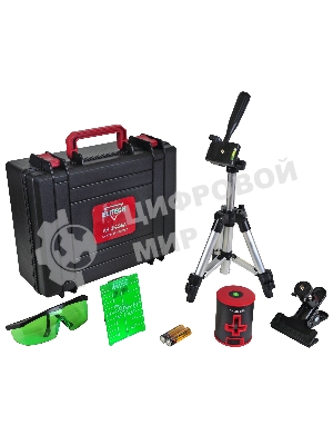 Нивелир лазерн. Elitech ЛН 2К-ЗЕЛ 2кл.лаз. 510нм цв.луч. зеленый 2луч. (201470)