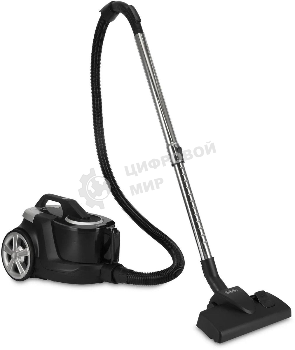 Пылесос Rondell RDE-2060 черный/серый, 500/2400 Вт, уборка сухой, пылесборник контейнер 2.5 л