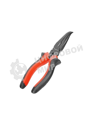 Длинногубцы Matrix black nickel 180 мм, изогнутые, двухкомпонентные рукоятки