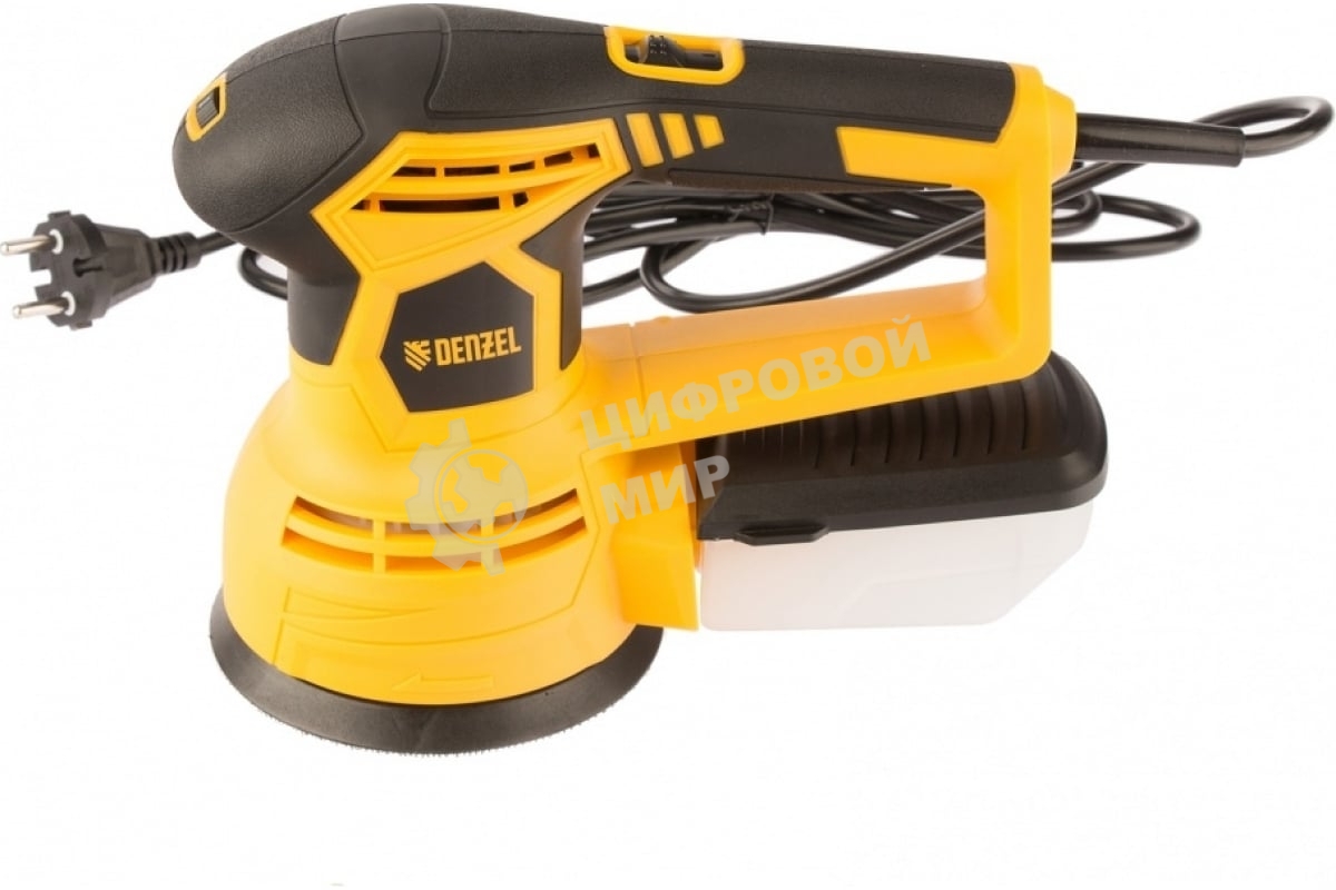 Эксцентриковая шлифовальная машина Denzel OS-125, 450 Вт, 6000-12000 об/мин