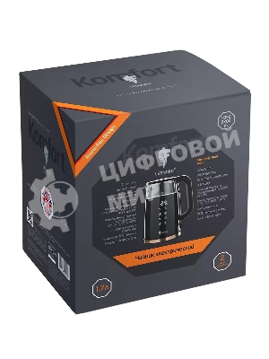 Чайник электрический LEONORD LE-1511 1,7 л, 2200 Вт, двойной корпус, черный