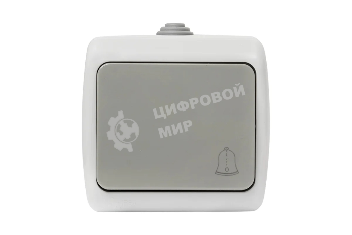 Кнопка звонка EKF EFZ10-026-30-54 1-кл. ОП Мурманск 10А IP54 серая