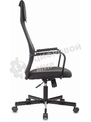Кресло Бюрократ KB-5M TW-01 3C11 черный, сетка/ткань, 120 кг, механизм качания, с подголовником