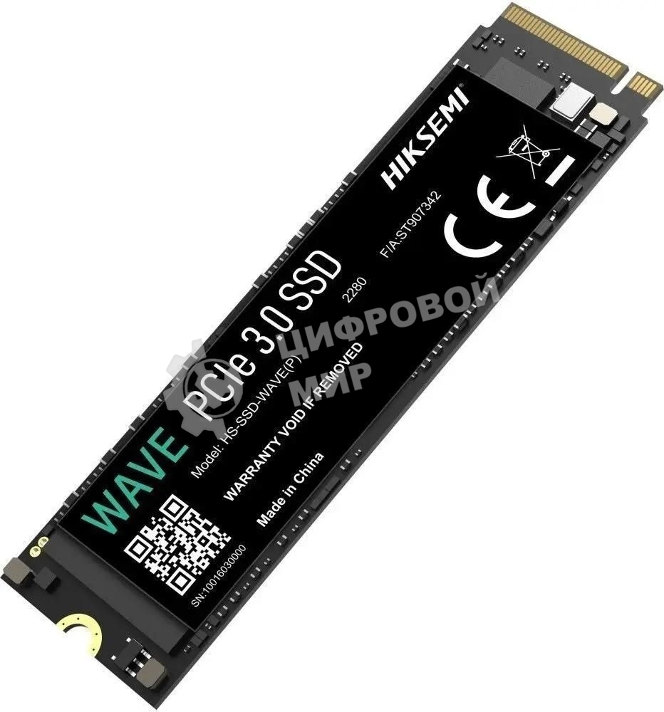 Накопитель SSD M.2 HIKSEMI 512Gb HS-SSD-WAVE(P) 512G (PCI-E 3.0 x4, up to 2500/1025MBs, 3D NAND, 120TbW)