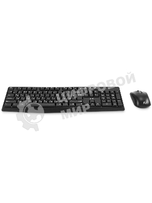 Комплект клавиатура+мышь Oklick S260W беспроводной, USB, 1600 DPI, чёрный