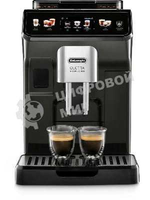 Кофемашина автоматическая DeLonghi ECAM450.55.G черный, исп. кофе - зерновой/молотый, 1.8 л, 1450 Вт, 19 бар