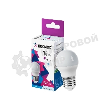 Лампа светодиодная 14Вт Шар 45 E27 6500К 174-265В Космос LkecLED14wGL45E2765