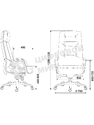 Кресло Бюрократ DAO/WHITE белый, кожа