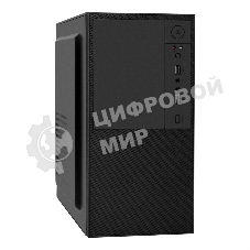 Компьютерный корпус Minitower ExeGate BAA-308 (mATX, без БП, 2*USB, HD Audio, черный)