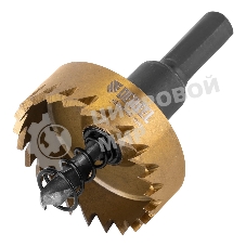 Коронка по металлу Denzel HSS, 40 мм, нитридтитановое покрытие