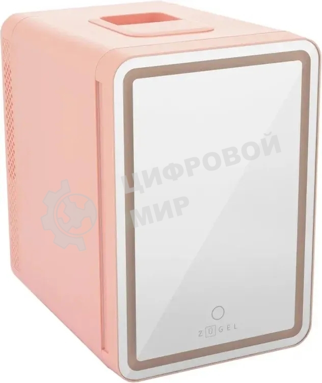 Холодильник для косметики ZÜGEL ZCR10 розовый однокамерный 10л