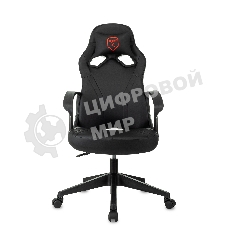 Кресло игровое Бюрократ Zombie 50 черный эко.кожа крестов. пластик