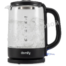 Чайник электрический Domfy DSB-EK304 1.7л. 2200Вт черный (корпус: стекло)