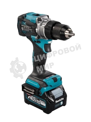 Дрель-шуруповерт Makita HP001GD201, 40 В, 2,5 Ач, 140 Нм, бесщеточный, ударный