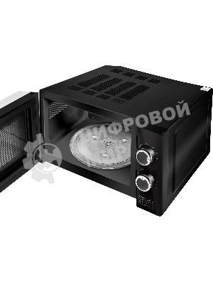 Микроволновая печь Centek CT-1570 черный, 23 л, 900 Вт, переключатели - поворотный механизм