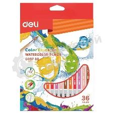 Карандаши цветные Deli Color Emotion EC00730 EC00730, липа, 36 цветов, коробка европодвес