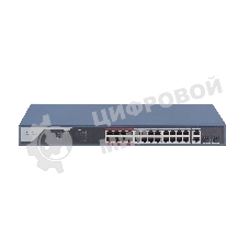Коммутатор iFLOW F-SW-EM426POE-VM, 24×100 Мбит/с PoE + 2×1 Гбит/с Комбо (RJ45/SFP), настраиваемый