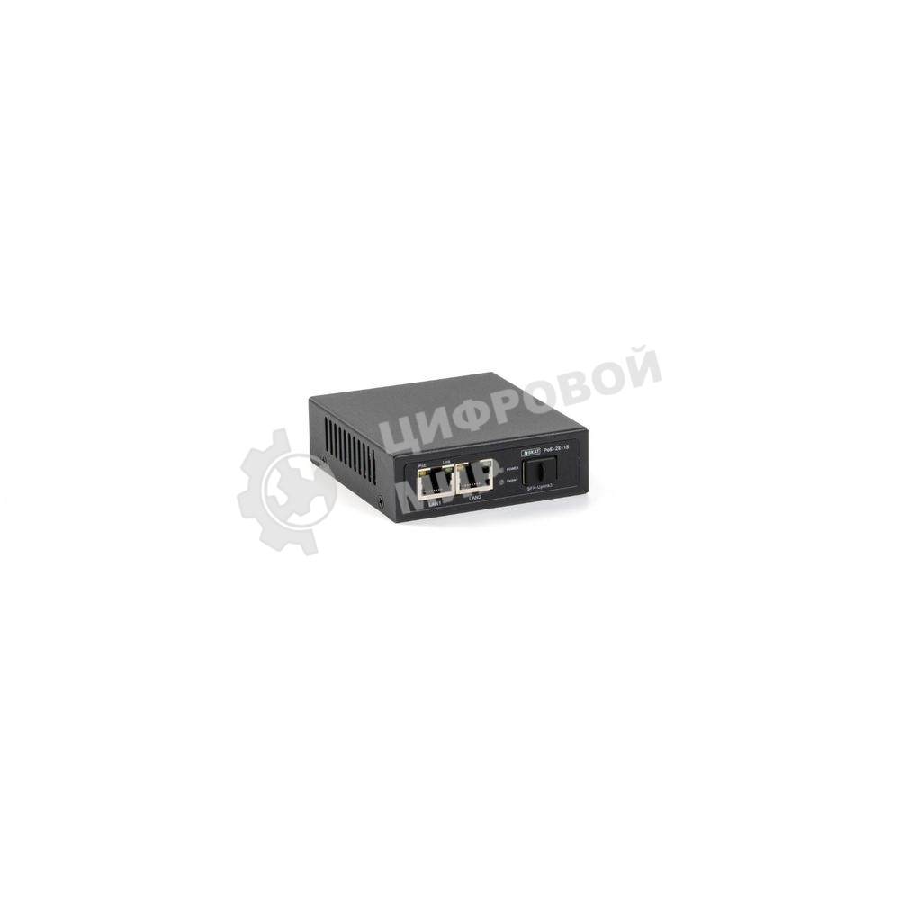 Коммутатор Бастион SKAT PoE-2E-1S, 2×100 Мбит/с PoE++ + 1×1 Гбит/с SFP, неуправляемый