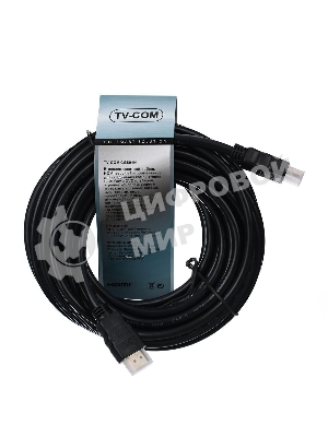 Кабель HDMI v.1.4 10м Telecom, 2 фильтра, 19M -19M, с позолоченными контактами