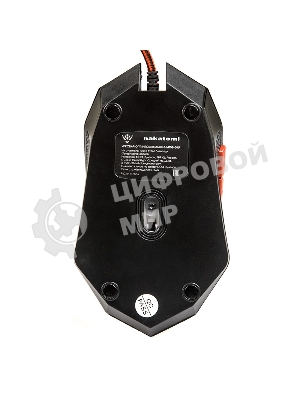 Мышь проводная Dialog Nakatomi MOG-08U черный, 2400 dpi, USB, кнопки - 6