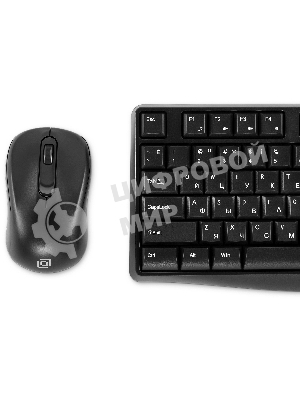 Комплект клавиатура+мышь Oklick S260W беспроводной, USB, 1600 DPI, чёрный