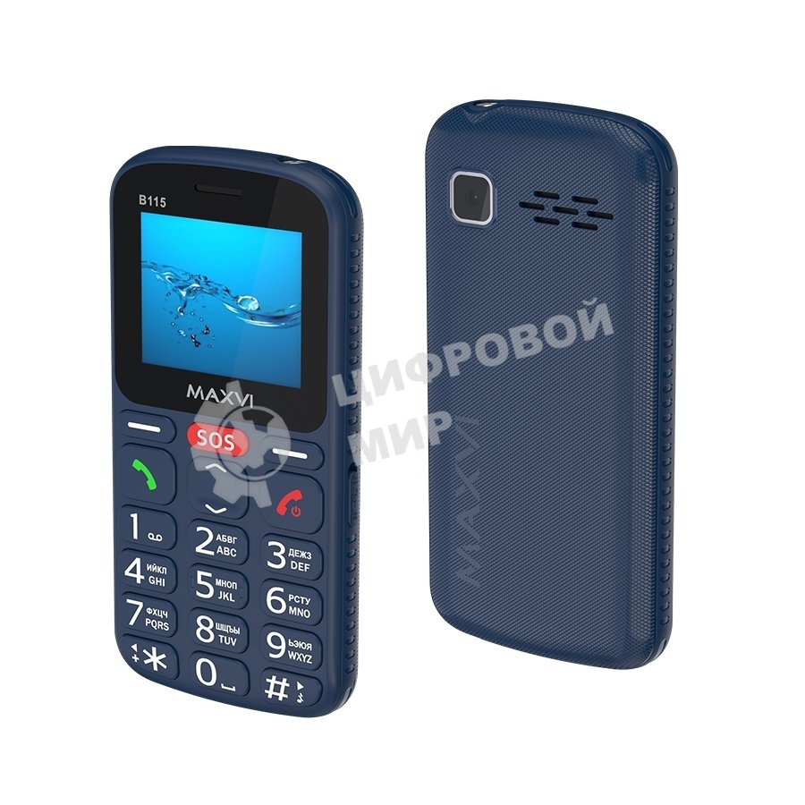 Мобильный телефон Maxvi B115 синий