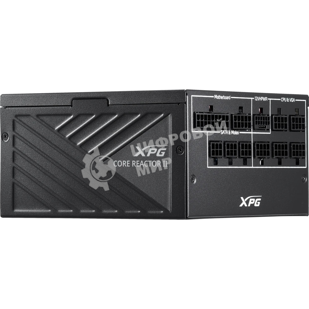 Блок питания ADATA XPG CORE REACTOR II 1200 (COREREACTORII1200G-BKCEU), 1200Вт, 80 PLUS Gold, 135мм, модульный, черный