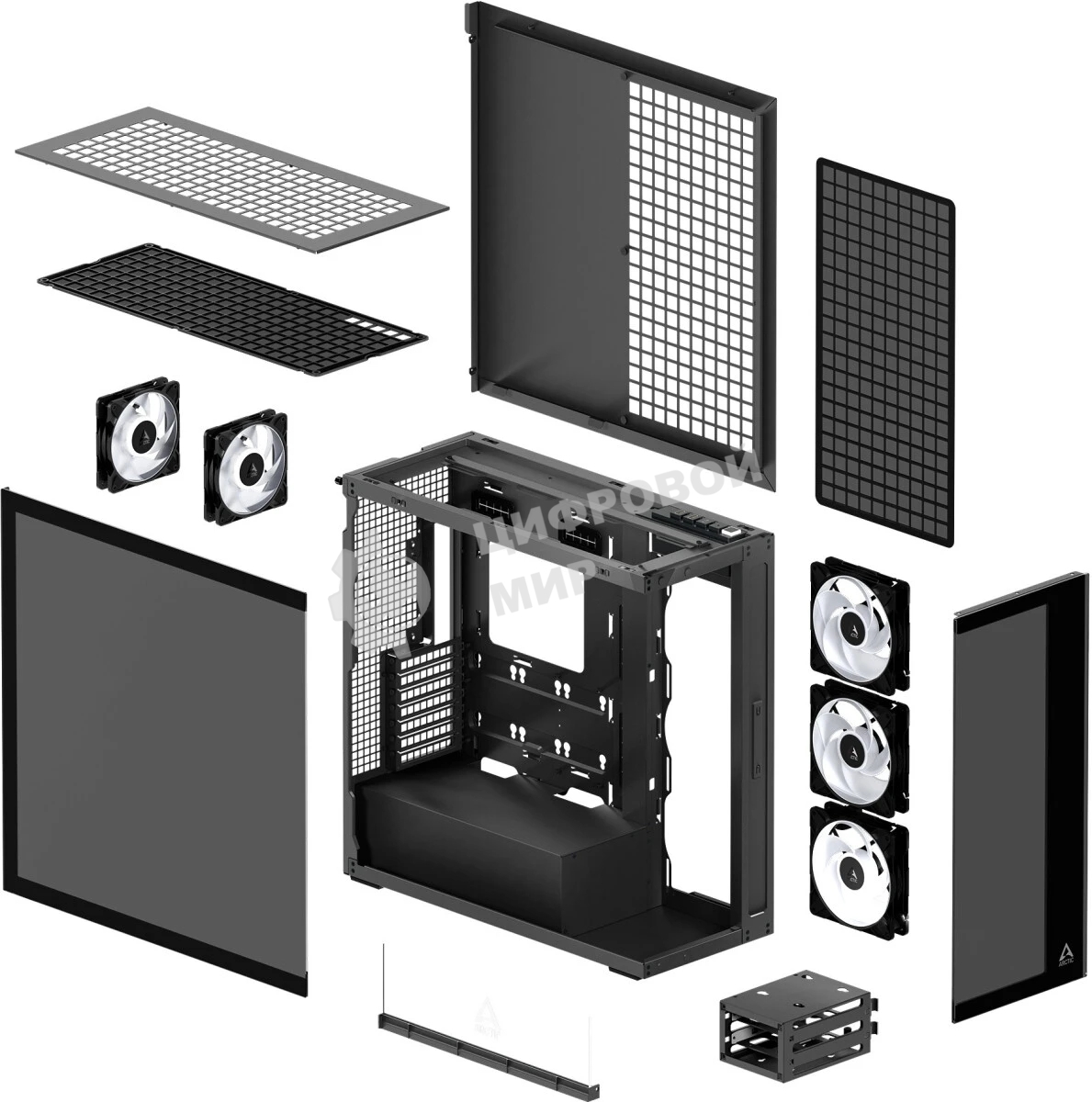 Компьютерный корпус Arctic Cooling ARCTIC Xtender черный