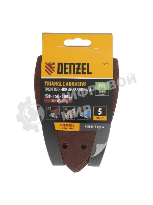 Треугольник абразивный Denzel на ворc. подложке под 