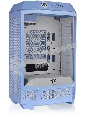 Компьютерный корпус Thermaltake The Tower 300 Hydrangea голубой без БП miniITX 8x120мм 6x140мм 2xUSB 3.0 audio bott PSU